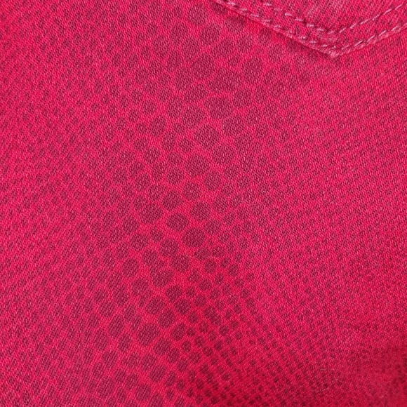 Aeropostale Hot Pink (snake skin print) Skinny Jean's Size 7/8 - Picture 5 of 10